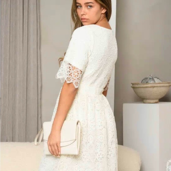 #51 Eyelet detailed midi dress - Picture 5 of 9